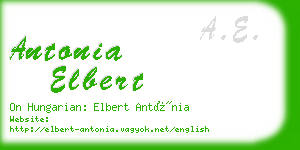 antonia elbert business card